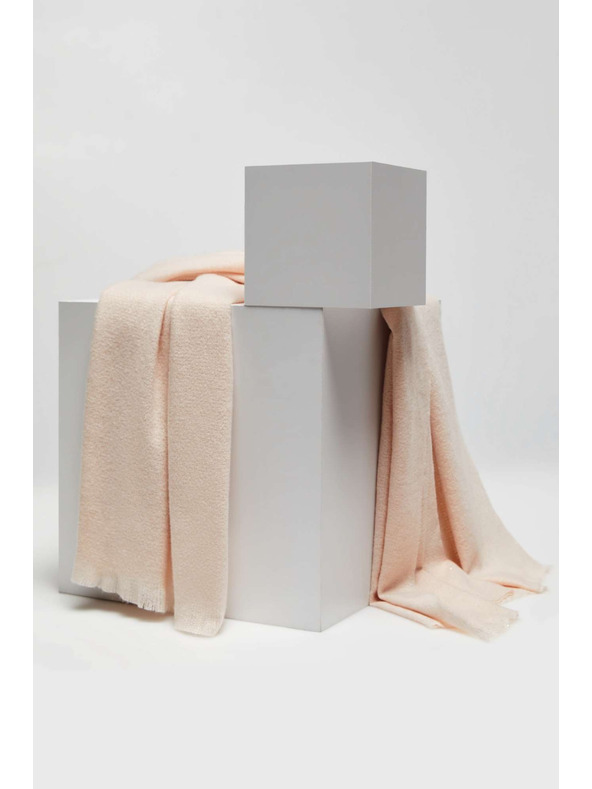 Moodo Hladký pudrovo ružový šál Moodo