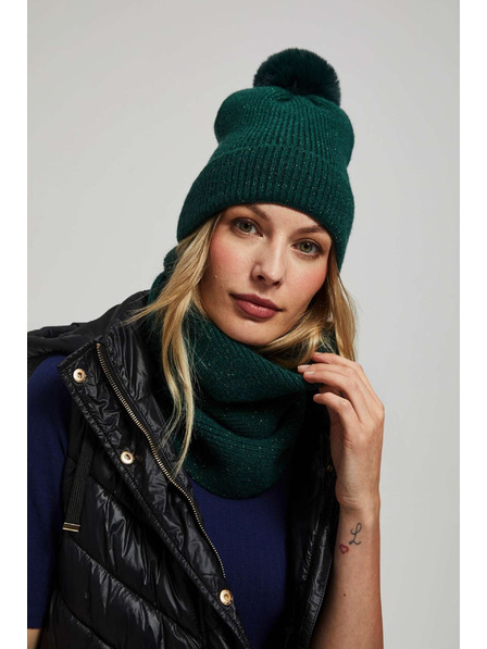 Moodo Smaragdový nákrčník s metalickým vláknom Moodo