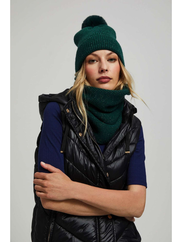 Moodo Smaragdový nákrčník s metalickým vláknom Moodo