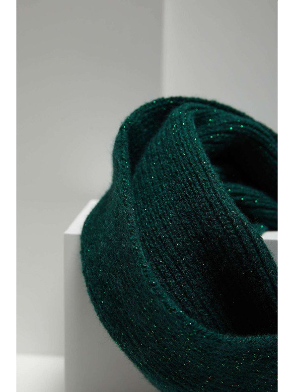 Moodo Smaragdový nákrčník s metalickým vláknom Moodo