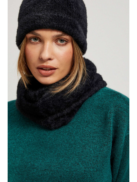 Moodo Hladký čierny nákrčník Moodo