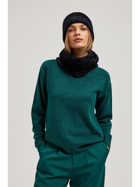 Moodo Hladký čierny nákrčník Moodo