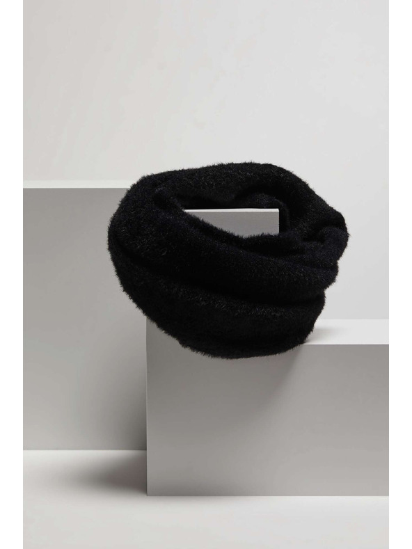 Moodo Hladký čierny nákrčník Moodo