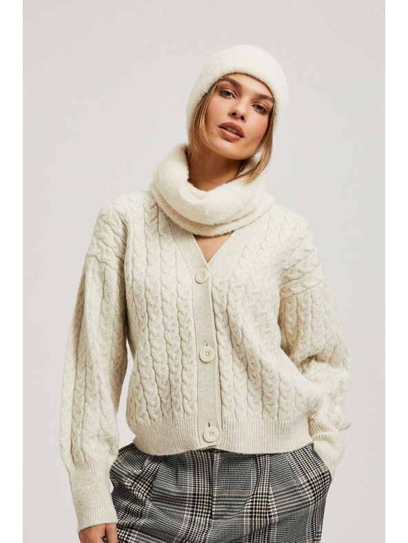 Moodo Hladký nákrčník pieskovej farby Moodo