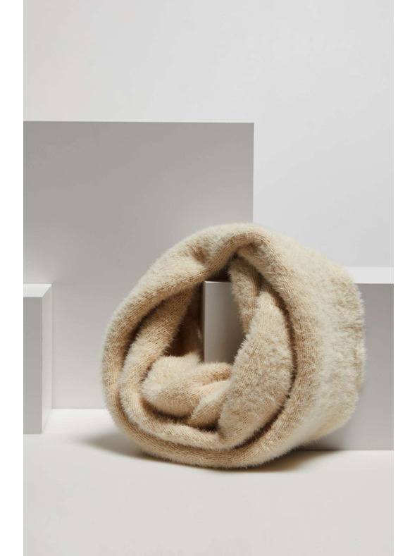 Moodo Hladký nákrčník pieskovej farby Moodo