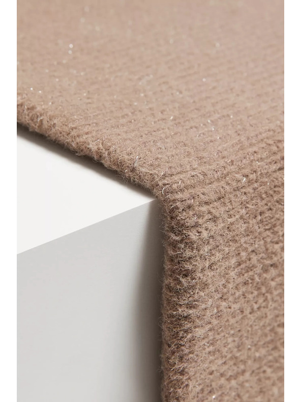 Moodo Hnedý nákrčník s metalickým vláknom Moodo