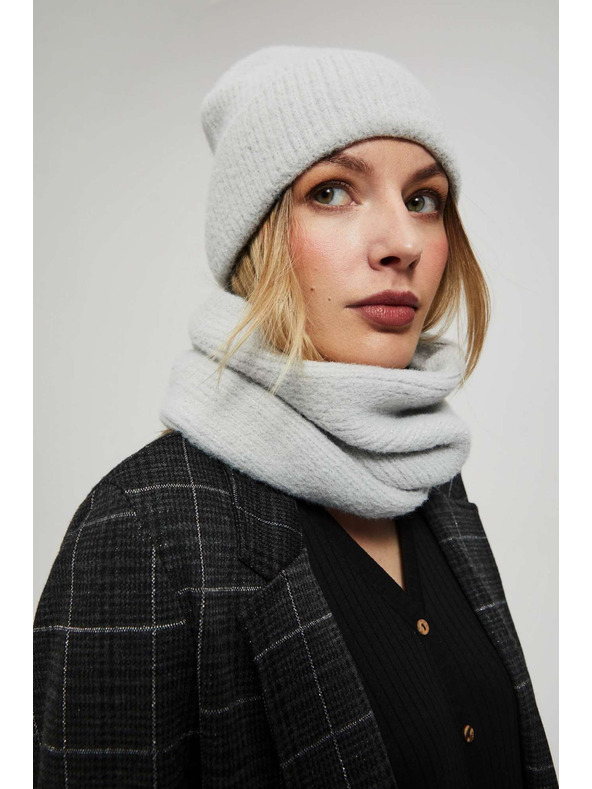 Moodo Hladký šál s metalickou niťou Moodo