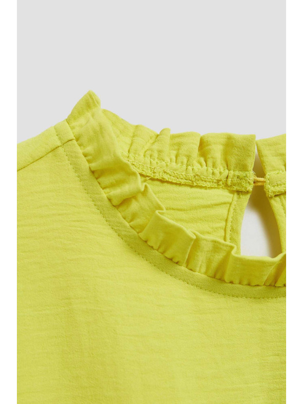 Moodo Hladká košeľa limetková Moodo