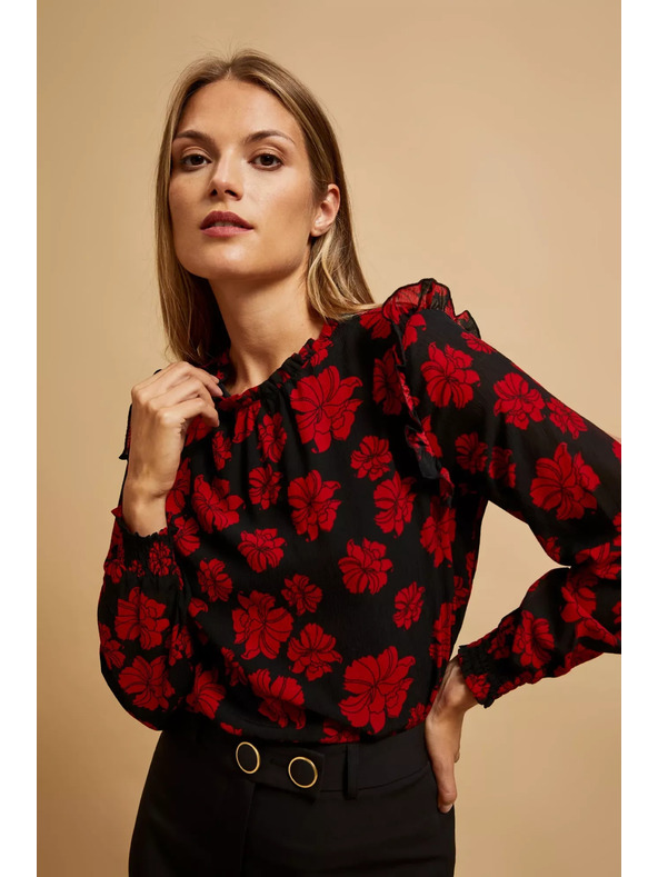 Moodo Košeľa s kvetinovým vzorom Moodo