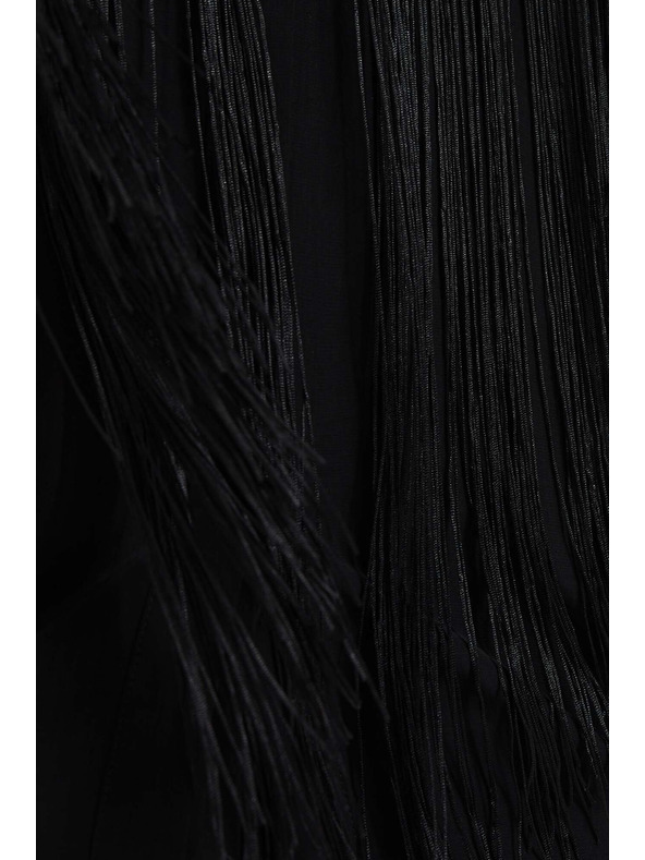 Moodo Oversize košeľa so strapcami Moodo