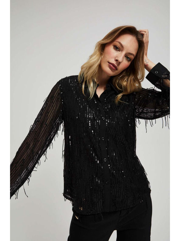 Moodo Košeľa s flitrami Moodo