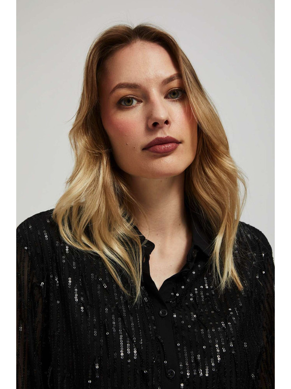 Moodo Košeľa s flitrami Moodo