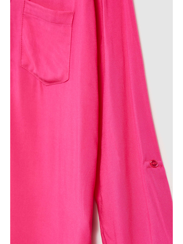 Moodo Košeľa s výstrihom do V a vreckom Moodo