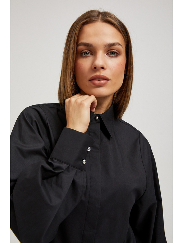 Moodo Strihová košeľa s nafúknutými rukávmi Moodo