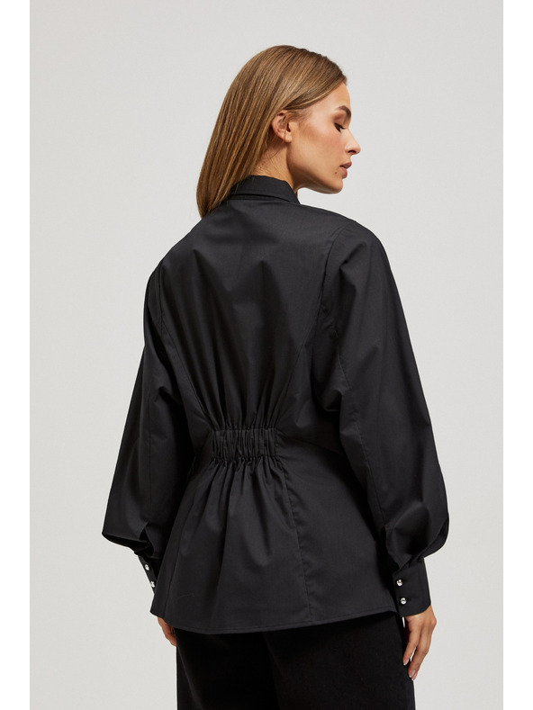 Moodo Strihová košeľa s nafúknutými rukávmi Moodo