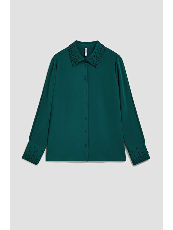 Moodo Košeľa zdobená korálikmi Moodo