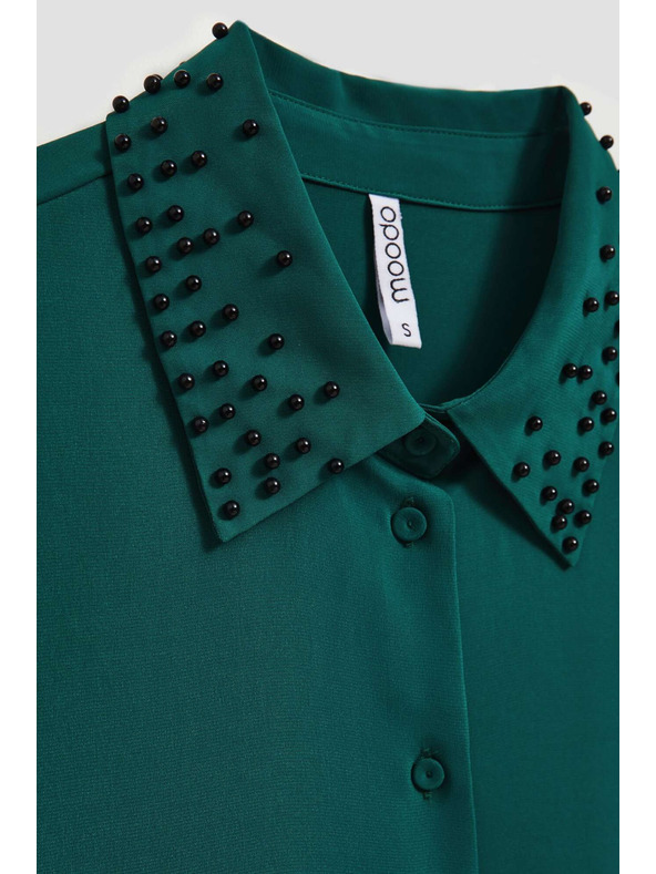 Moodo Košeľa zdobená korálikmi Moodo