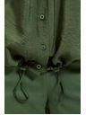 Moodo Khaki košeľa s vreckami a vyhrnutými rukávmi Moodo