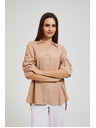 Moodo Ľanová košeľa béžová Moodo