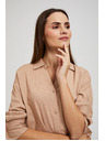 Moodo Ľanová košeľa béžová Moodo