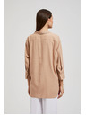 Moodo Ľanová košeľa béžová Moodo