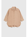 Moodo Ľanová košeľa béžová Moodo