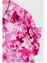 Moodo Ružová košeľa s kvetinovým vzorom Moodo