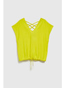 Moodo Košeľa so V-výstrihom a viazaním v páse, limetkové Moodo