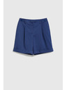 Moodo Tmavo modré šortky po kolená Moodo