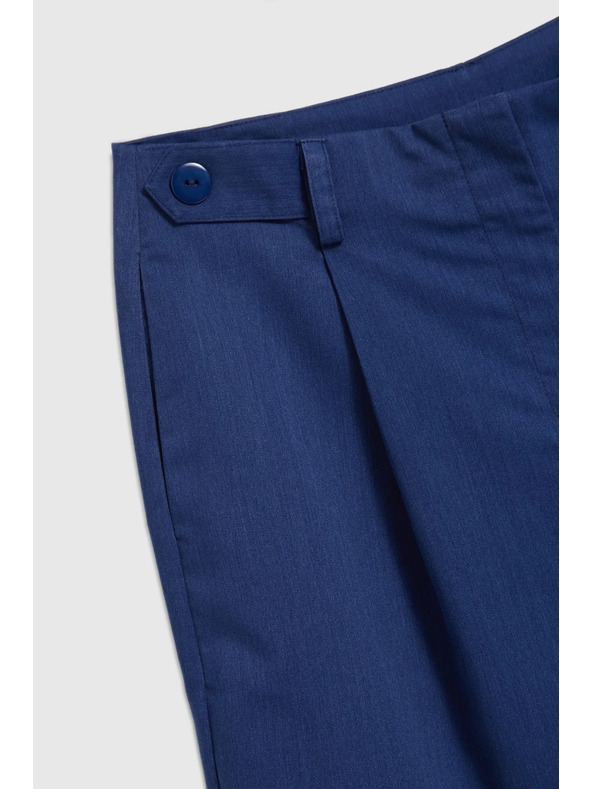 Moodo Tmavo modré šortky po kolená Moodo