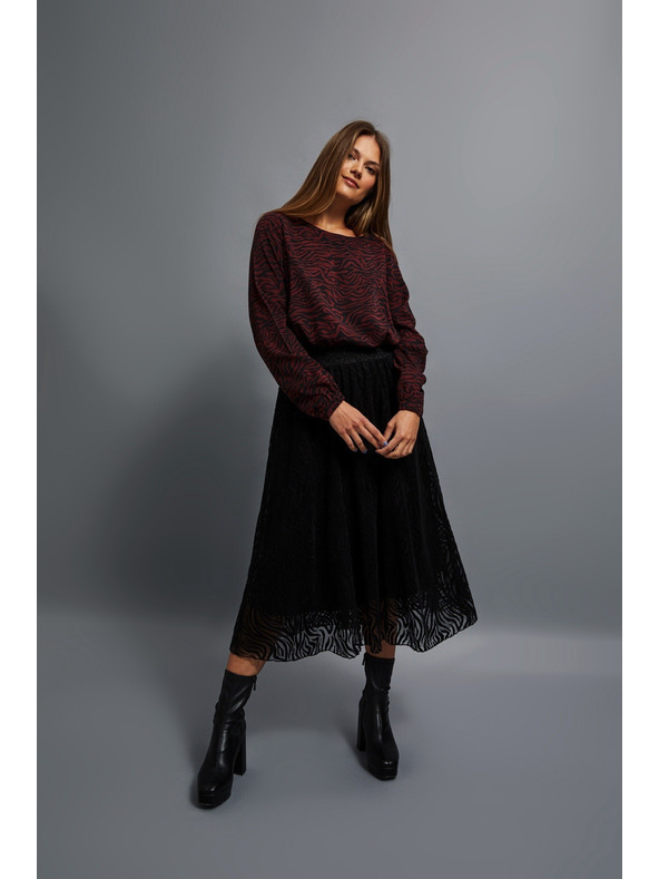 Moodo Rozšírená midi sukňa Moodo