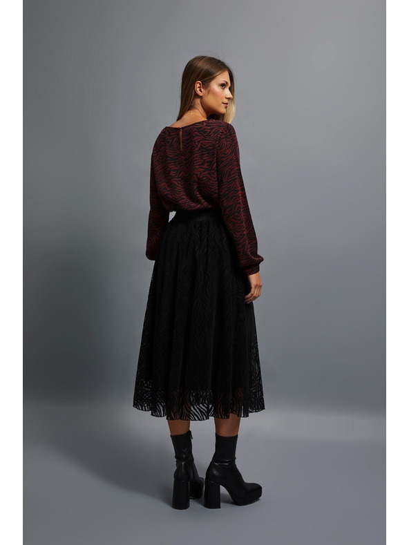 Moodo Rozšírená midi sukňa Moodo