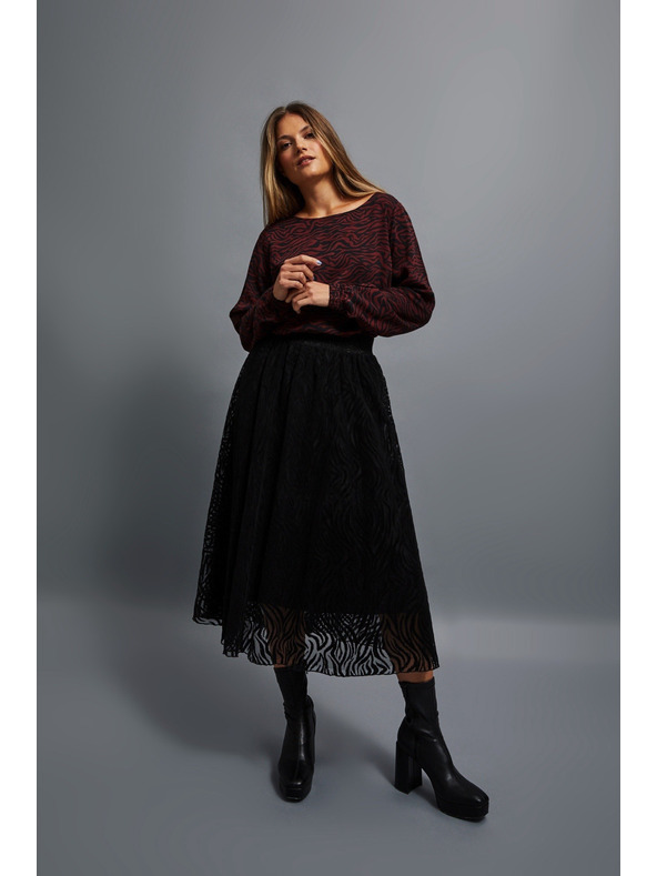 Moodo Rozšírená midi sukňa Moodo