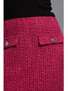 Moodo Sukňa v tvídovom štýle ružová Moodo