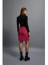 Moodo Sukňa v tvídovom štýle ružová Moodo