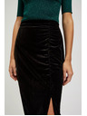 Moodo Zamatová sukňa s rozparkom Moodo