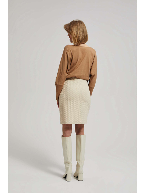 Moodo Tužková sukňa piesková Moodo