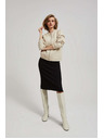 Moodo Tužková sukňa so svetrovým vzorom čierna Moodo
