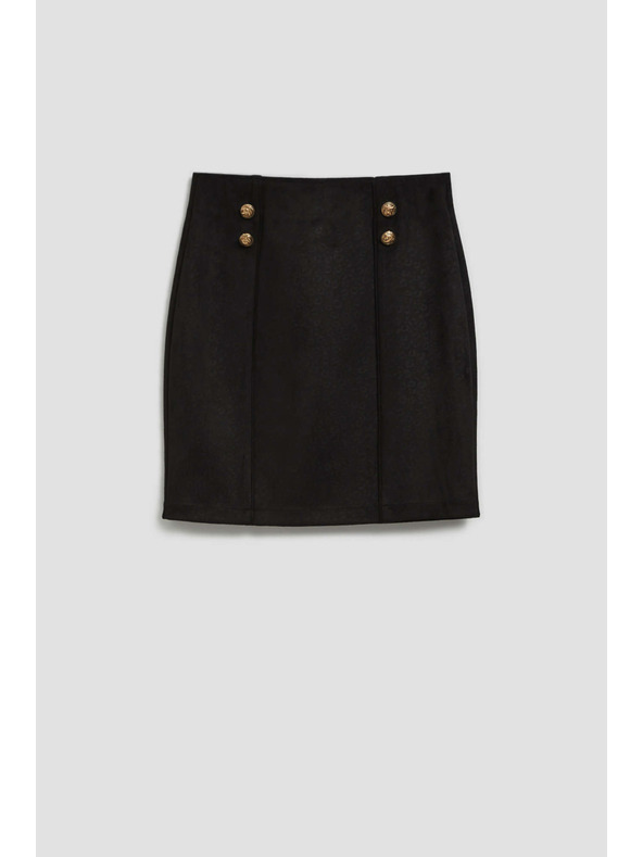 Moodo Tužková sukňa s ozdobnými gombíkmi Moodo