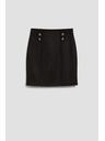 Moodo Tužková sukňa s ozdobnými gombíkmi Moodo
