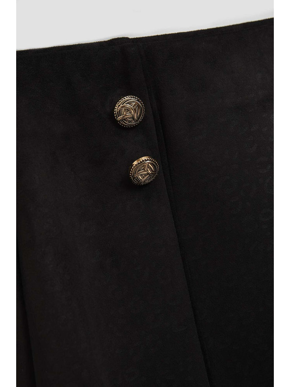 Moodo Tužková sukňa s ozdobnými gombíkmi Moodo