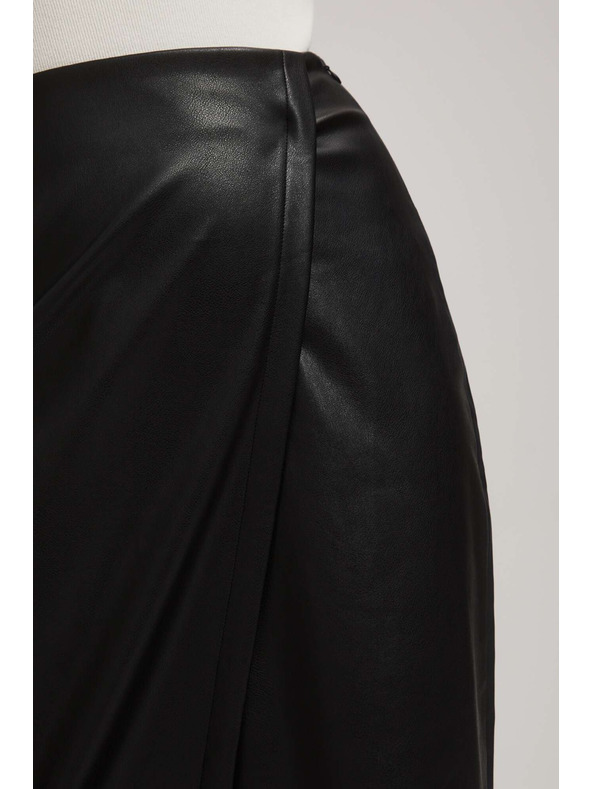 Moodo Midi sukňa v imitácii kože Moodo