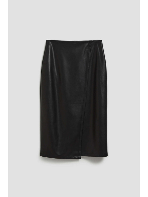 Moodo Midi sukňa v imitácii kože Moodo