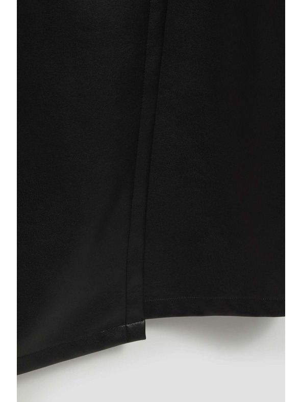 Moodo Midi sukňa v imitácii kože Moodo