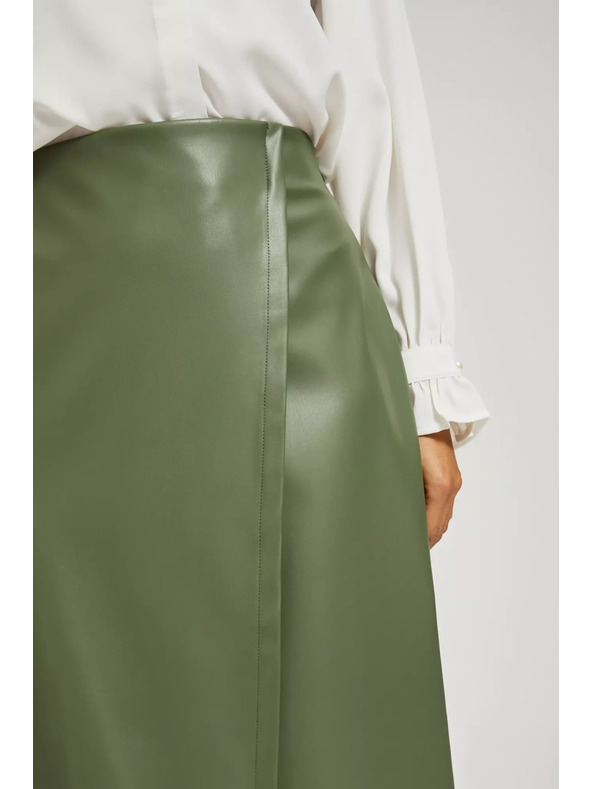 Moodo Voskovaná midi sukňa Moodo