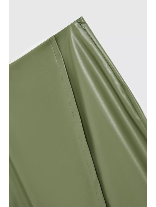 Moodo Voskovaná midi sukňa Moodo