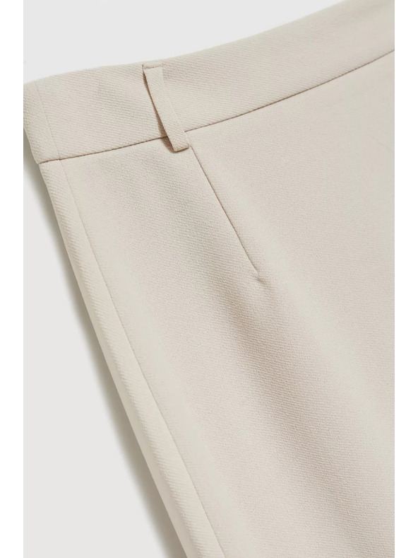 Moodo Hladká tužková sukňa po kolená béžová Moodo