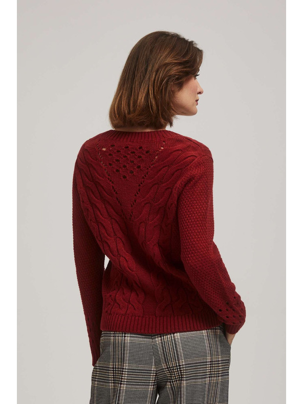 Moodo Sveter s čipkovanými rukávmi Moodo