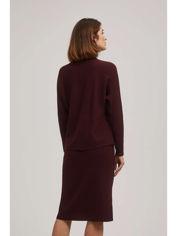 Moodo Sveter netopierieho strihu s vysokým golierom Moodo