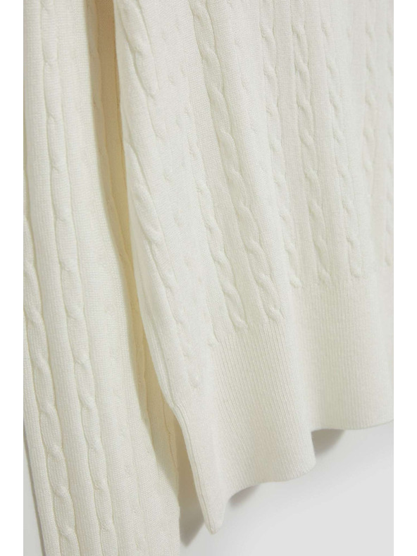 Moodo Tenký sveter so stojačkou perleťový Moodo